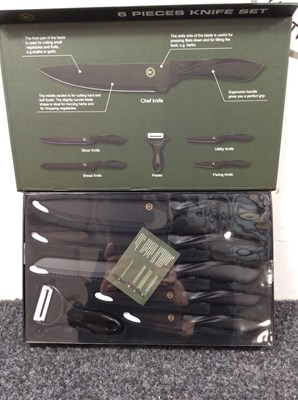 Lot 209 - Rc 6 piece knife set-new