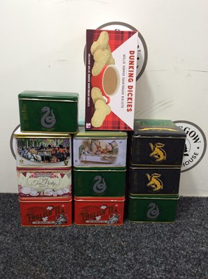 Lot 241 - 21 tines Of English tea and 4 packets of shortbread