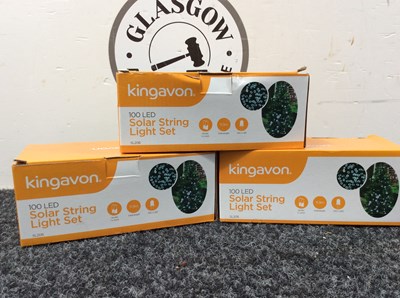 Lot 88 - 3 boxes of 100 led solar string light sets.