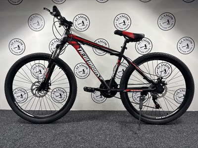 Lot 282 - NEWMIWA 26" Wheel Sport Mountain Bike W Front & Rear Disk Breaks, Black & Red - New