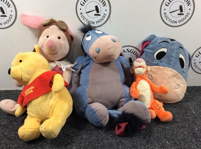 Lot 189 - Qty of Winnie the Pooh Soft Toys - Used