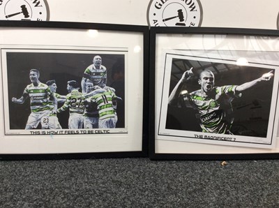 Lot 130 - 2 Celtic FC Framed Pictures - Used