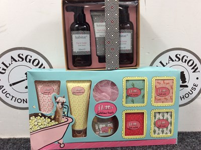 Lot 169 - Flutter Bathtime Treats & Habitat Fig & Cedar Gift Sets - New
