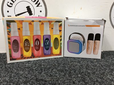 Lot 89 - Victoria Key Spray Mist Set & Wireless Colourful Karaoke Sound System - New