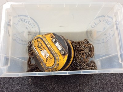 Lot 223 - Block and tackle.