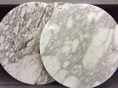 Lot 108 - 3 Round Marble Table Tops Measuring 3FT - Used