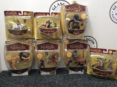 Lot 62 - Large qty of Narnia figures in display boxes