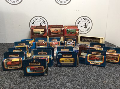 Lot 10 - Suitcase containing retro model vehicles