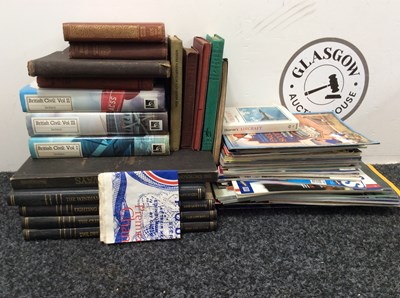 Lot 222 - Qty of vintage books and sporting programmes