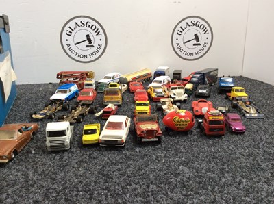 Lot 237 - Box containing large qty of corgi model vehicles