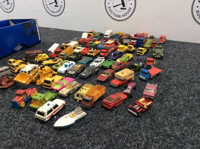 Lot 16 - Box containing large qty of matchbox model vehicles