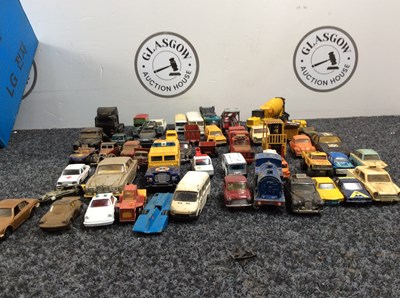Lot 31 - Box containing large qty of corgi model vehicles