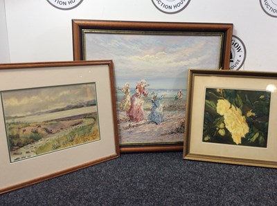 Lot 129 - 3x Wall pictures in frames
