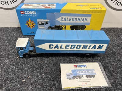 Lot 83 - Corgi classics 21302 road services Caledonian aec box trailer