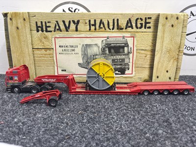 Lot 61 - Corgi heavy haulage man king trailer & reel load morris Leslie ltd