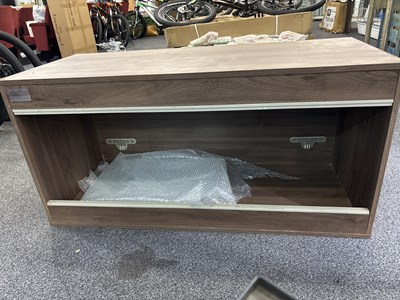 Lot 238 - Wooden effect reptile display unit with Glass Doors - Used