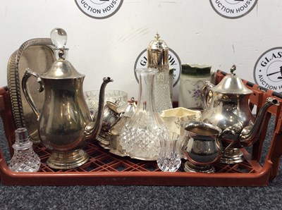 Lot 269 - Misc of kitchen wear decanters jugs etc.