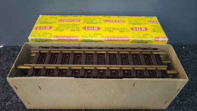 Lot 122 - Lehmann LGB 1000w model train track straight sections