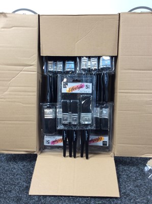 Lot 18 - 12 Sets Of 5 Charles Bentley Paint Brushes - New