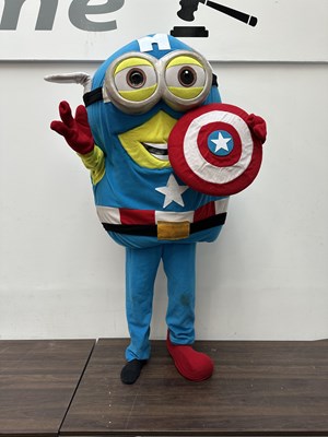 Lot 128 - Captain America Minion Mascot Costume - Used