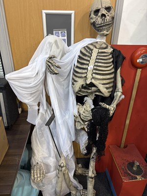 Lot 121 - 2 Display Skeletons Decorations - Used