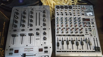 Lot 105 - Two behringer compact mixers