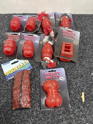 Lot 17 - Qty of mighty mutts tough dog toys new