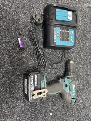 Lot 10 - Makita Impact Drill, Charger & Battery - Used