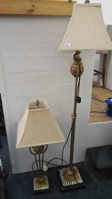 Lot 91 - Set Of Floor & Table Lamps - Used
