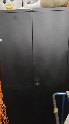 Lot 138 - Black Avant Metal Cupboard - 6FT - Used