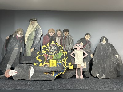 Lot 194 - Harry potter hand made prop figures