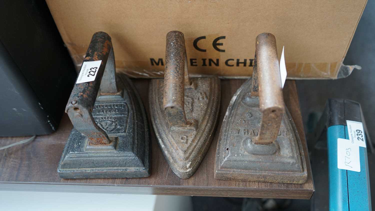 Lot 223 - 3 flat irons
