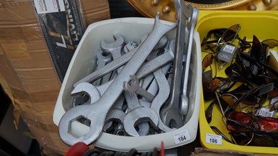 Lot 184 - Qty of Spanners