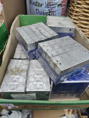 Lot 166 - Qty of 2 Gang 25mm Box