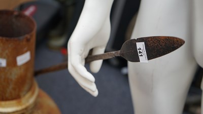 Lot 141 - Late 1800 African Short Spear (Zulu)