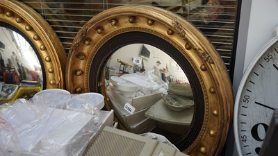 Lot 183 - Gold Framed Circular Mirror