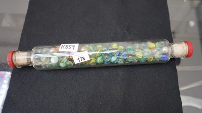 Lot 178 - Vintage Pyrex Glass Rolling Pin Infused w/Marbles