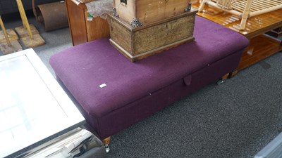 Lot 258 - Purple stool W/Storage