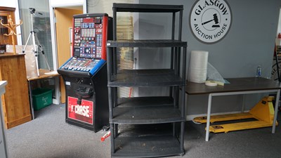 Lot 256 - Black Plastic Shelves