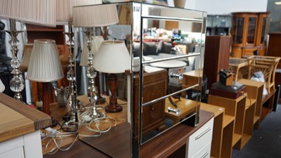 Lot 269 - Mirror Style Bedside Cabinet