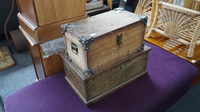 Lot 259 - Two wooden Boxes