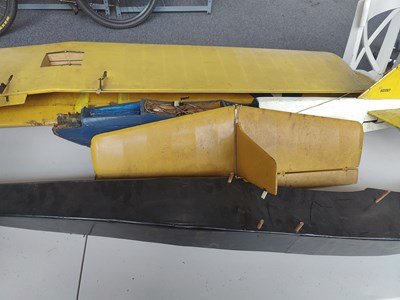 Lot 213 - 2 model aircraft including engines in need of some repairs
