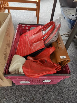 Lot 239 - Box of asstd handbags