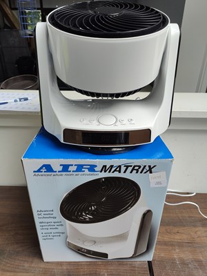 Lot 8 - Air matrix advanced whole room air circulation boxed tested working
