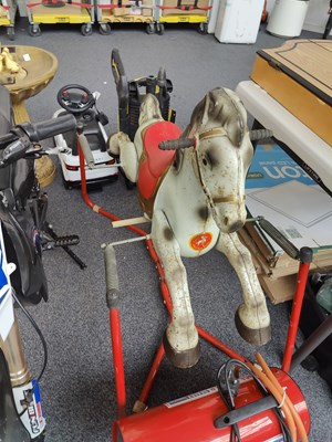 Lot 289 - Retro metal Rocking Horse