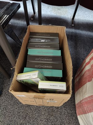 Lot 339 - Box containing gift sets and cosmetic organizer