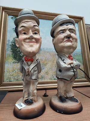 Lot 88 - Laurel & Hardy Busts + Two Figures