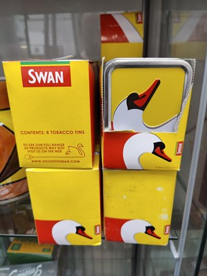 Lot 102 - Qty of swan tobacco tins