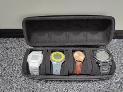 Lot 185 - 4 Watches in a Case