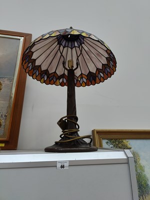Lot 72 - Tiffany style table lamp